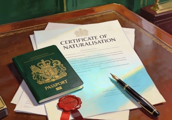 Certificate of Naturalisation with passport