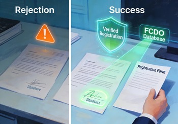 Register and get verified Signature registration with the FCDO