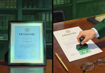 Original vs. Copy UK degree