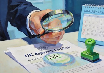 0+ year-old UK apostille