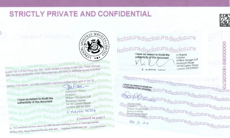 Example of a solicitor’s certification (please note, specific formats may vary) Example of a solicitor's certification (please note, specific formats may vary)