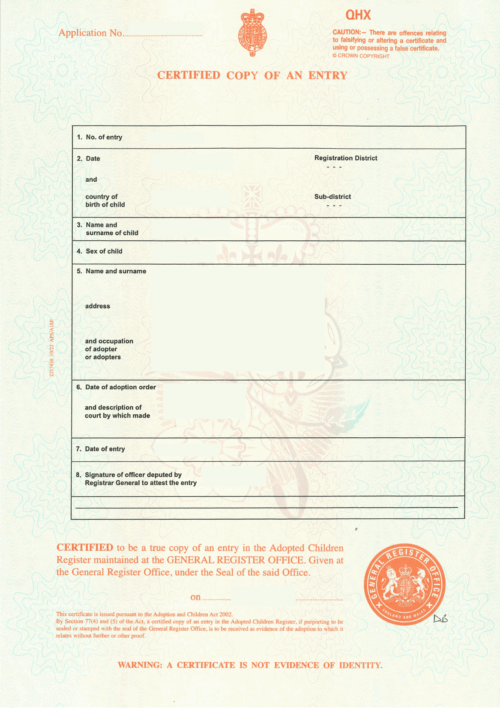 Apostille for Adoption Certificate