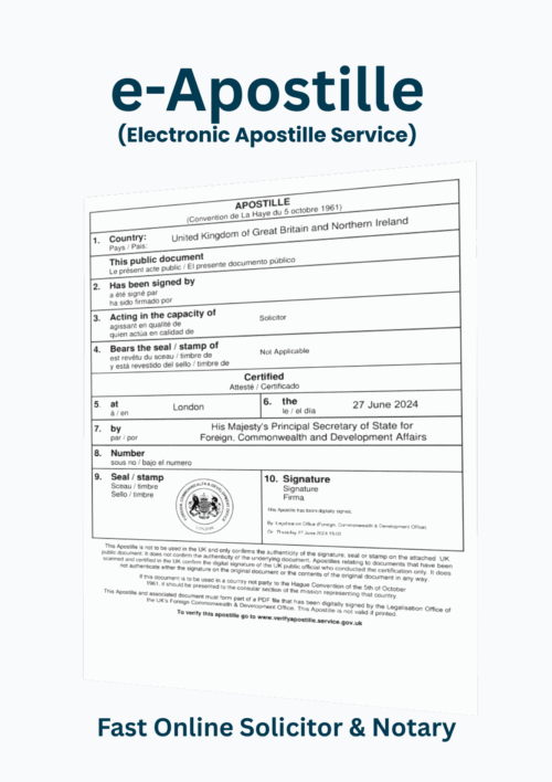 e-Apostille Service