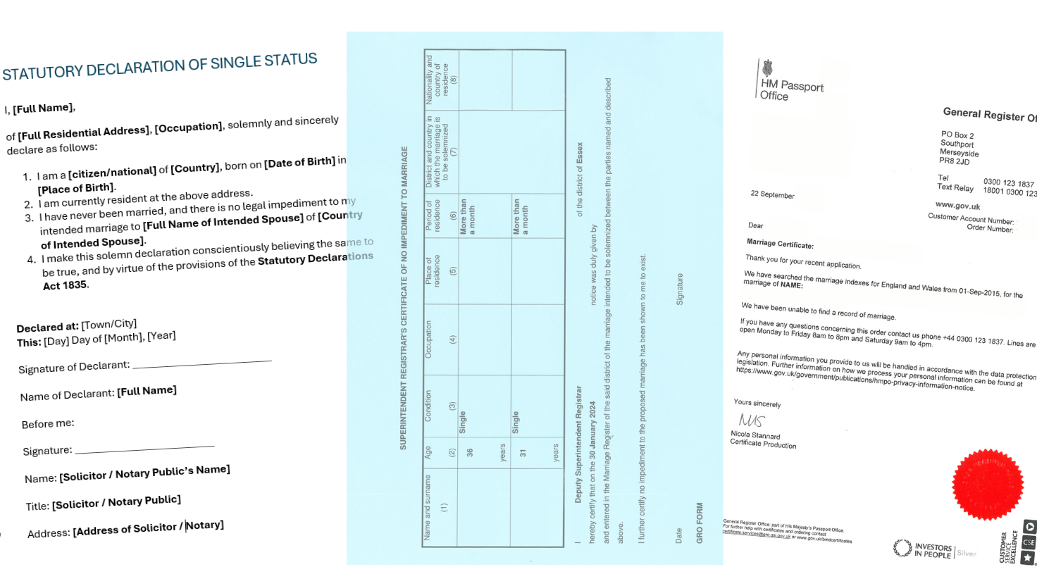 types of single status documents