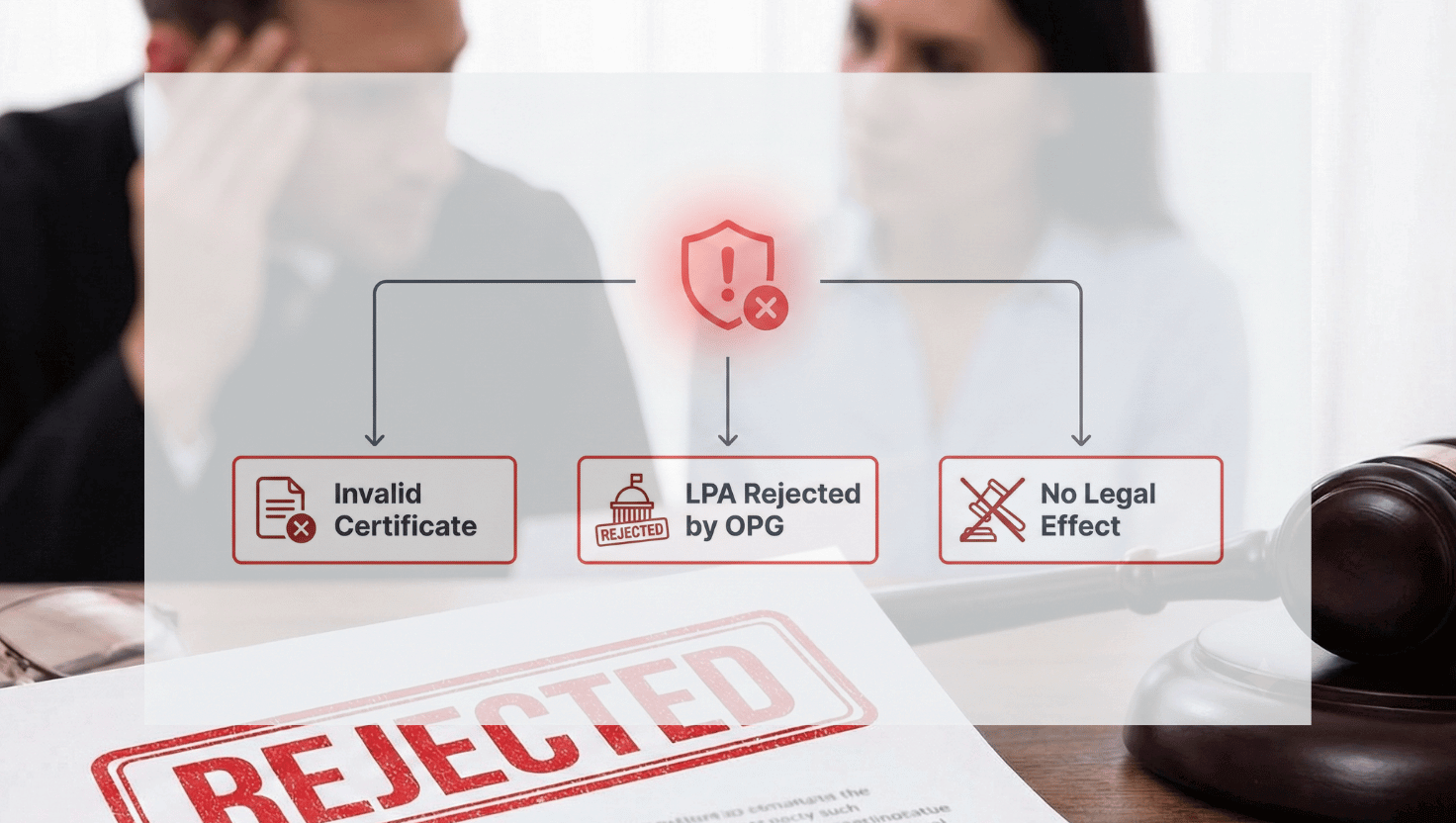 Mistakes in legal document execution steps