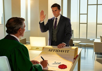 Affidavit as sworn evidence in the UK and abroad.
