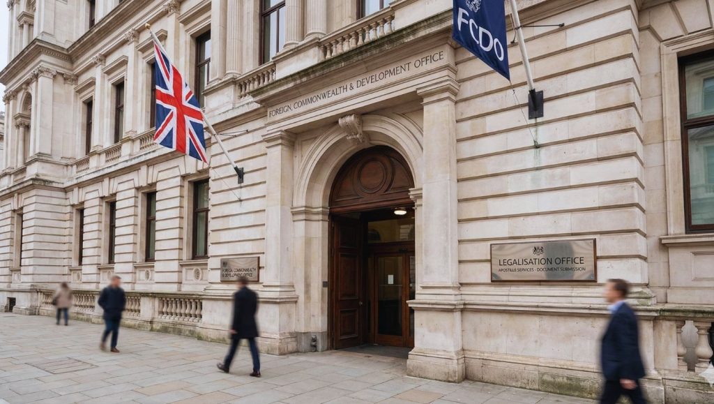 FCDO building or office responsible for issuing apostilles in the UK