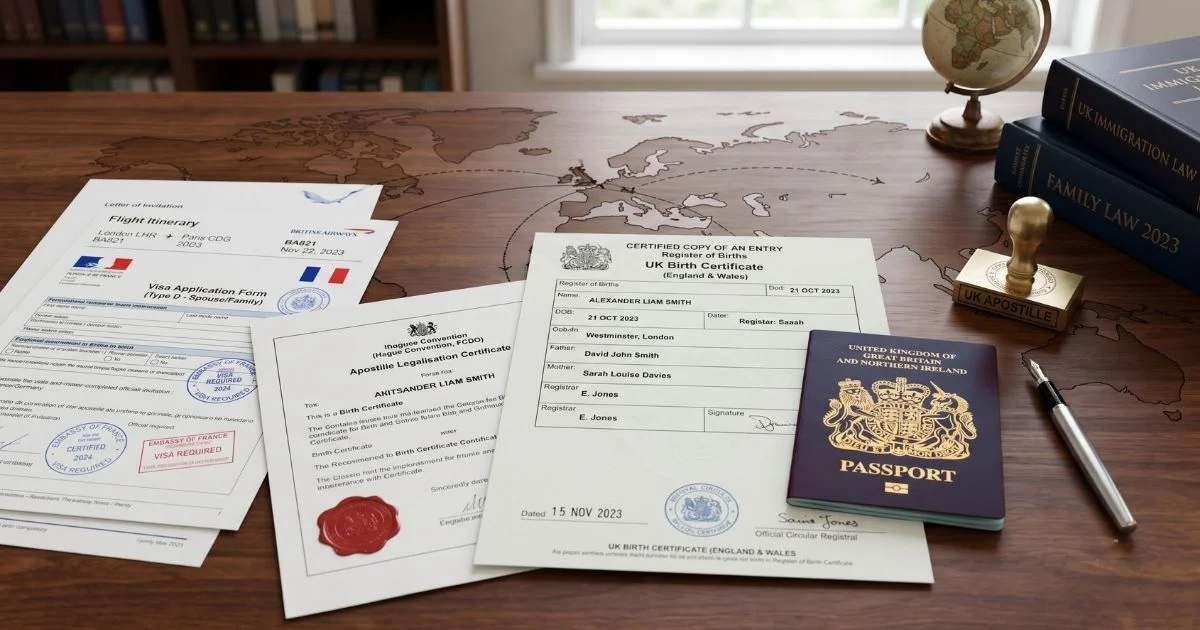 Updated birth certificate prepared for international use