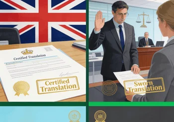 Comparison between certified translation and sworn translation for international document use